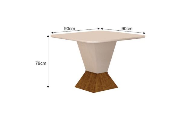 Mesa Larissa 90CM – C/4 Cadeiras DOAH - Imagem 2