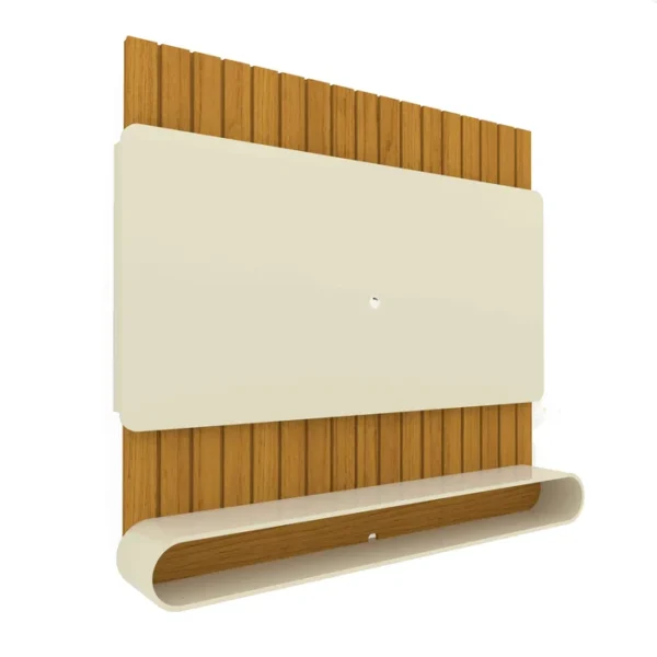 Painel Home Prime para Tv até 75 Polegadas Ripado Mdf Naturale Off White - Image 3