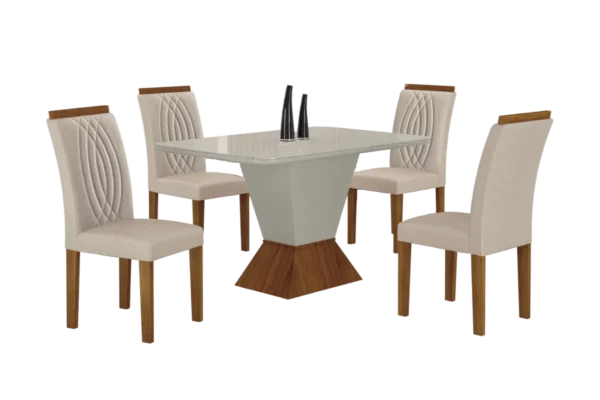 Mesa Larissa 90CM – C/4 Cadeiras DOAH - Imagem 4