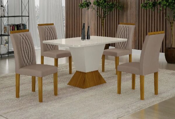 Mesa Larissa 90CM – C/4 Cadeiras DOAH
