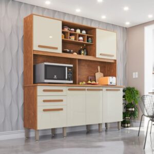 Armário para Cozinha 6 Portas 2 Gavetas Luna Plus Imop Móveis